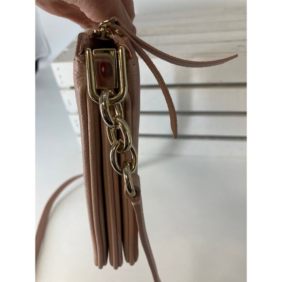 KATE SPADE SMALL LIGHT PINK PEBBLED LEATHER CROSSBODY BAG - Picture 8 of 16